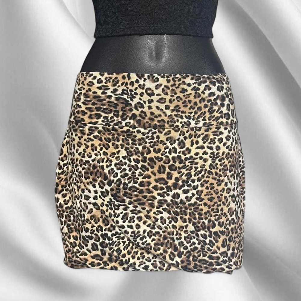 Y2K Wet Seal Cheetah Mini Skirt